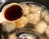 水菜とふわふわ豆腐の鶏団子スープ作り方9写真
