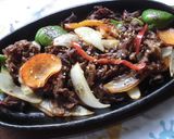 牛薄切り肉とお野菜の鉄板焼き定食♪作り方3写真