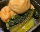 簡単！チンゲン菜とがんもどきの煮物作り方7写真