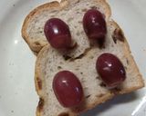ぶどうonレーズンパンのチーズトースト作り方3写真