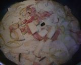 キノコ&ベーコンのクリーム✿パスタ作り方4写真