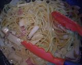 キノコ&ベーコンのクリーム✿パスタ作り方5写真