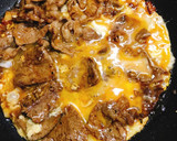 ⭐️ 本当に美味しい「牛焼き肉卵とじ」作り方5写真