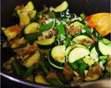 いんげんとズッキーニの搾菜炒め作り方3写真