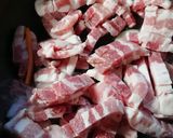 豚肉バラと野菜の塩ダレ炒め！サンチュ巻♡作り方2写真