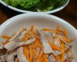 豚肉バラと野菜の塩ダレ炒め！サンチュ巻♡作り方7写真