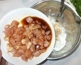 鶏・セリ・玉ねぎかき揚げ風♪簡単揚げない作り方6写真