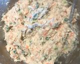 出汁で照り焼き 鶏胸ひき肉の大根挟み焼き作り方3写真
