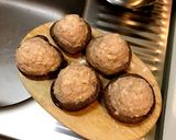 椎茸肉詰め 照り焼き味作り方6写真