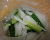 箸やすめに☆大根ときゅうりの甘酢ごまあえ作り方1写真