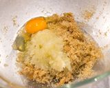 フスボンのパン粉を使った低糖質ハンバーグ作り方3写真