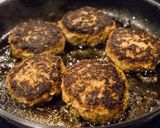 フスボンのパン粉を使った低糖質ハンバーグ作り方8写真