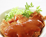 サクサクとんかつで♪【デミカツ 丼】作り方3写真