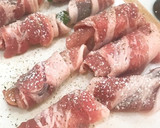 ししとう、椎茸、ウインナーの豚肉巻き作り方4写真