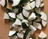 ズッキーニのトマト煮♡ご飯のせ作り方1写真