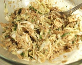 さばみそ煮缶と薄揚げでキャベツメンチ風作り方1写真