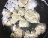 ふわふわ鶏だんごのパクチーソースがけ作り方4写真