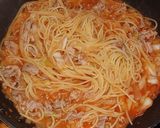 豚肉とキャベツのスパゲティ☆ボロネーゼ風作り方8写真