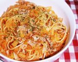 豚肉とキャベツのスパゲティ☆ボロネーゼ風作り方9写真