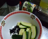 ズッキーニの白湯ラーメン作り方1写真