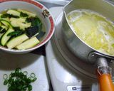 ズッキーニの白湯ラーメン作り方3写真