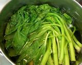 アスパラ菜とベーコンの炒め物作り方1写真