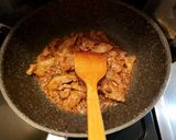 簡単すぎ！豚こまのゴマ味噌丼作り方1写真
