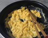 豚こまとブロッコリーふわふわ卵の中華炒め作り方3写真