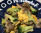 豚こまとブロッコリーふわふわ卵の中華炒め作り方5写真