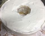 シフォンケーキにクリームを塗る作り方4写真