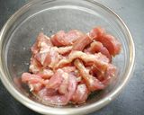 簡単！お弁当☆豚アスパラのゴマ炒め作り方1写真