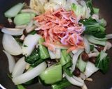 いかと青梗菜のソテーに桜エビを作り方5写真