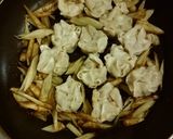 焼きシュウマイ- 焼きごぼう添え-作り方3写真