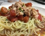 トマトポン酢オリーブオイルの旨旨ソース♪作り方6写真
