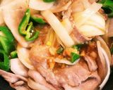 ♥豚バラとピーマンの甘辛味噌バター炒め♥作り方5写真