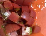 簡単美味しいな冷たい冷たいトマトパスタ作り方2写真