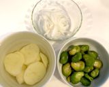 そら豆とじゃがいものポタージュ作り方1写真
