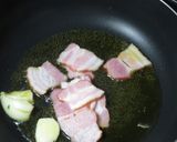 明日葉と平茸のパスタ☆ペペロンチーノ方式作り方3写真