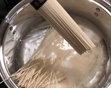 ☘キンセンガニの素麺ペスカトーレ☘作り方3写真