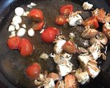 ☘キンセンガニの素麺ペスカトーレ☘作り方7写真