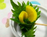 お弁当にポイントに♡沢庵と大葉でお花♡作り方5写真