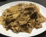 豚こま肉とまいたけのパスタ作り方5写真