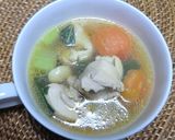 アマニ油でコク♡チキンとミニトマトスープ作り方5写真