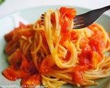悶絶フレッシュトマトソースのスパゲッティ作り方8写真