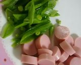 スナップえんどうのスクランブルエッグ作り方1写真