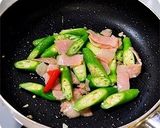 夏だね♪ オクラとベーコンの和風スパ作り方5写真