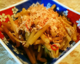 フキと油揚げの炒め物作り方12写真