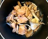 塩鮭と余り物野菜のクリームパスタ作り方3写真