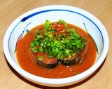 煮魚にネギと七味唐辛子作り方4写真