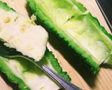 ゴーヤとほぼホタテのバター醤油炒め作り方1写真